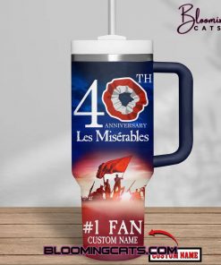 Les Miserables 40th Anniversary Custom Tumbler 40oz with Handle