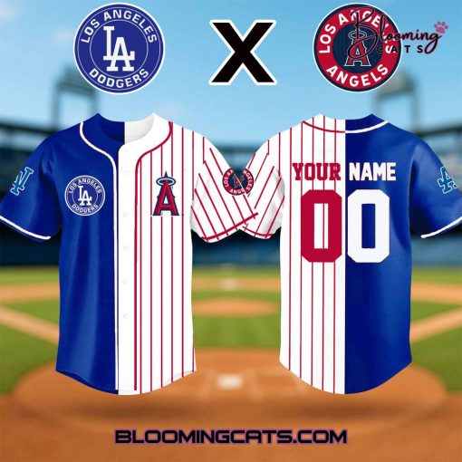 Los Angeles Dodgers and Los Angeles Angels Subway Series Jersey