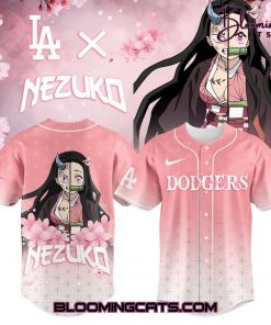 Los Angeles Dodgers x Demon slayer Kamado Nezuko Jersey
