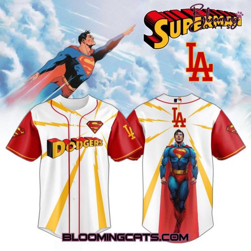 Los Angeles Dodgers x Superman “Man of Steel” Special Baseball Jersey