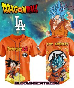 Los Angeles Dodgers x Dragon Ball Goku 2025 Baseball Jersey