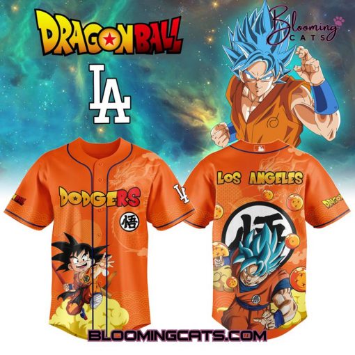 Los Angeles Dodgers x Dragon Ball Goku 2025 Baseball Jersey