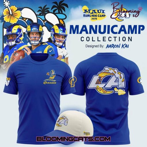 Los Angeles Rams 2025 Mauicamp Blue T-shirt