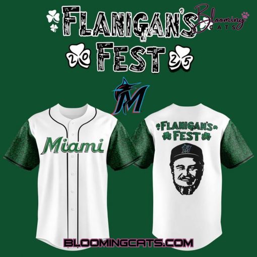 Miami Marlins Flanigan’s Fest 25 Special Edition Baseball Jersey
