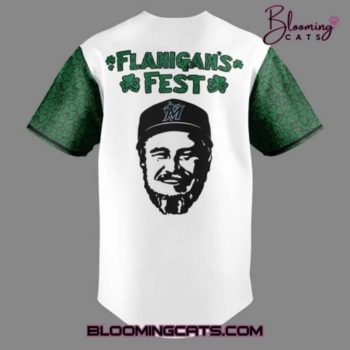 Miami Marlins Flanigan’s Fest 25 Special Edition Baseball Jersey