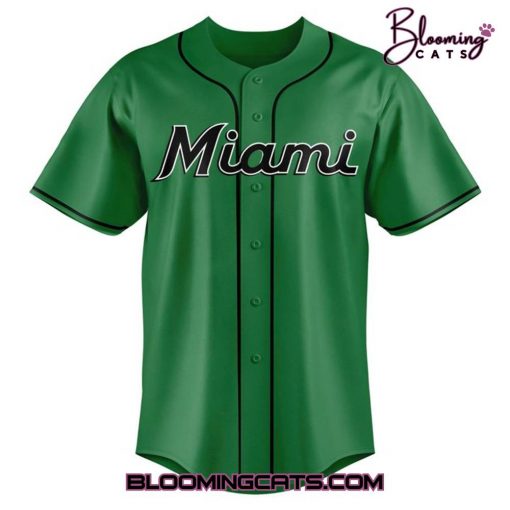 Miami Marlins Flanigan’s Fest 25 Special Green Jersey