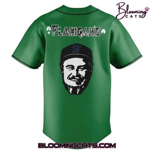 Miami Marlins Flanigan’s Fest 25 Special Green Jersey
