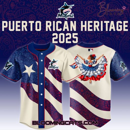 Miami Marlins x Puerto Rican Heritage Special Edition Baseball Jersey