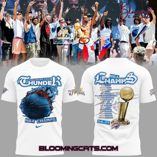 Oklahoma City Thunder NBA Champions 2025 T-Shirt
