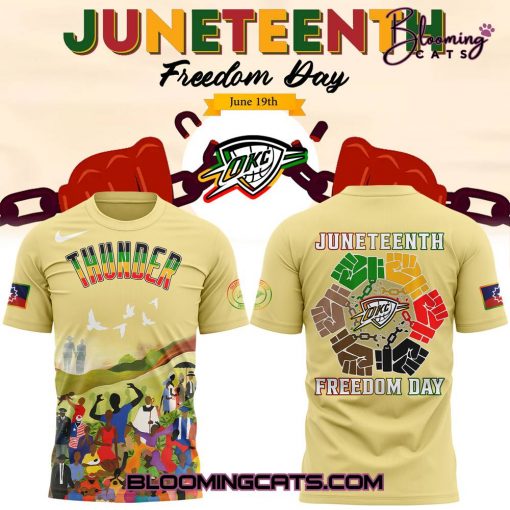 Oklahoma City Thunder x Juneteenth Freedom Day 2025 T-shirt