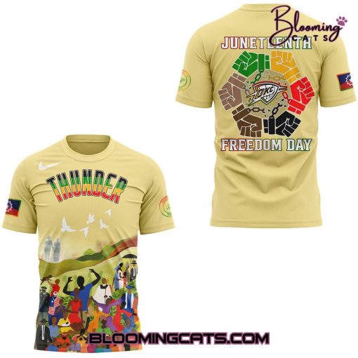 Oklahoma City Thunder x Juneteenth Freedom Day 2025 T-shirt