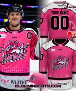 Orlando Solar Bears Pink Whitney 2025 Personalized Hockey Jersey