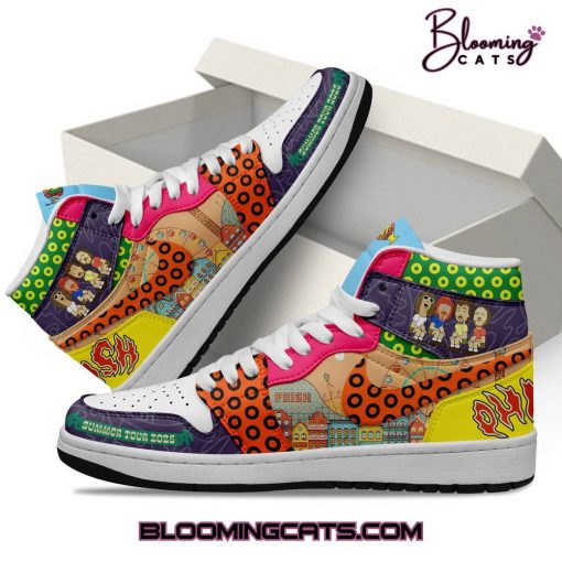 Phish Band “SUMMER TOUR 2025” Limited Edition  Air Jordan 1 Sneaker