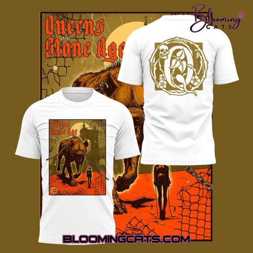 Queens of the Stone Age World Tour 2025 In Columbus White Shirt