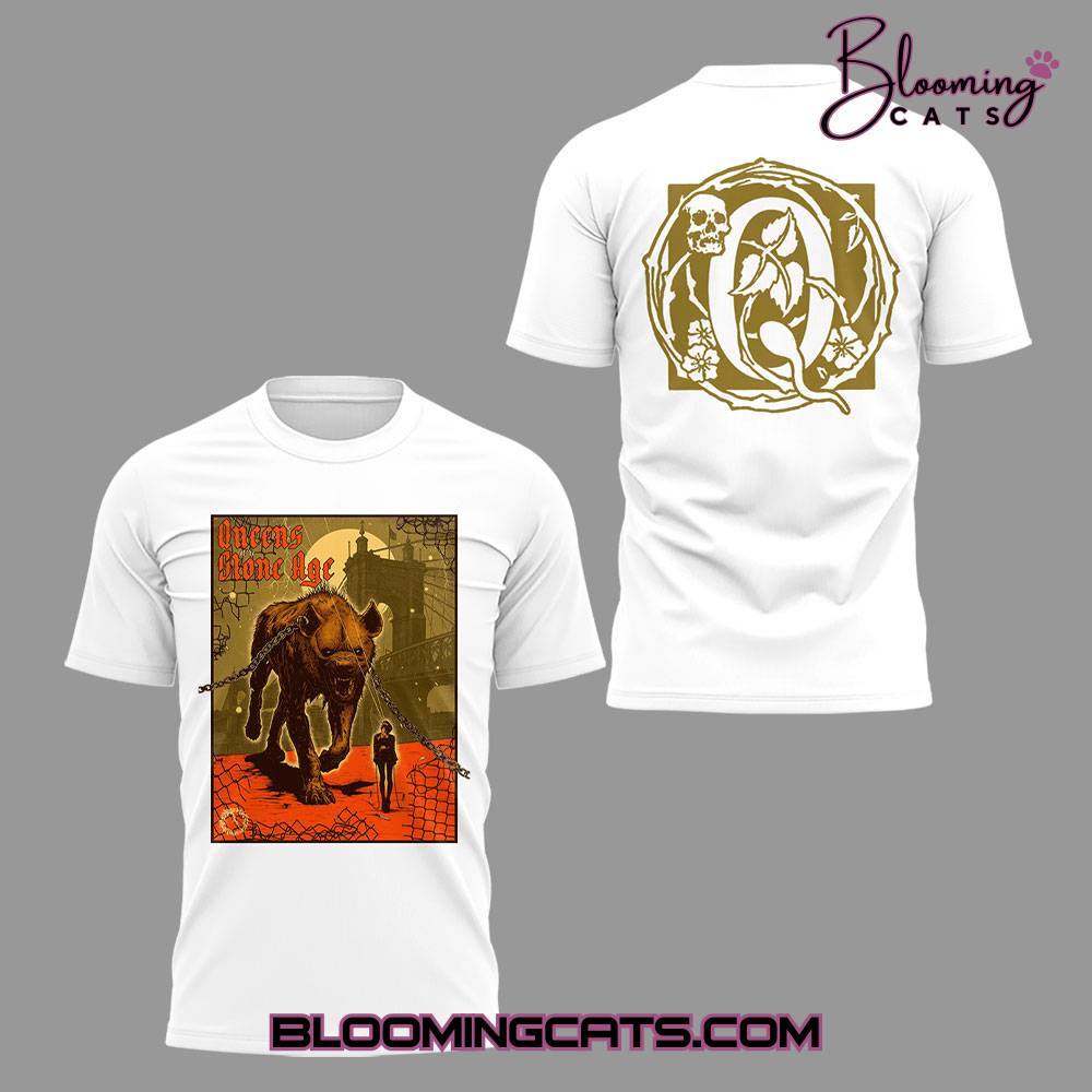 Queens of the Stone Age World Tour 2025 In Columbus White Shirt Queens of the Stone Age World Tour 2025 In Columbus White Shirt