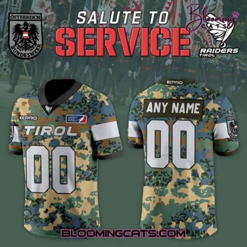 Raiders Tirol Salute to Service 2025 Limited Edition Football Jersey