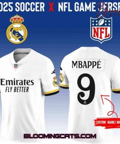 Real Madrid CF x NFL Club World Cup Game Road Custom Football Jersey