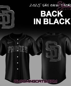 San Diego Padres Back In Black Limited Edition Jersey