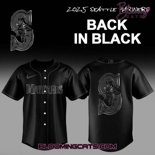 Seattle Mariners Back In Black Limited Edition Jersey