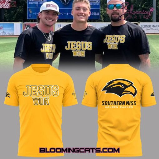 Southern Miss Golden Eagles “JESUS WON” 2025 T-shirt