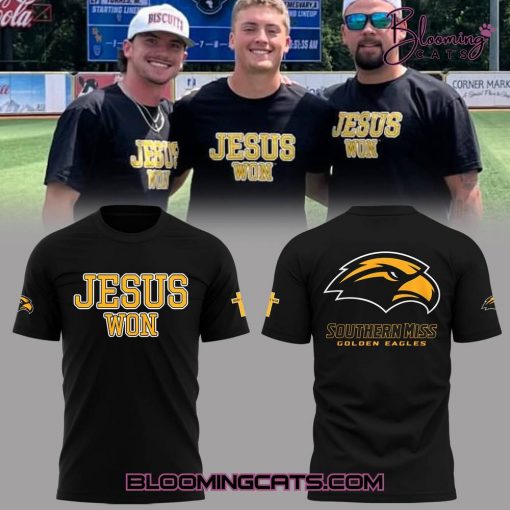 Southern Miss Golden Eagles “JESUS WON” 2025 T-shirt
