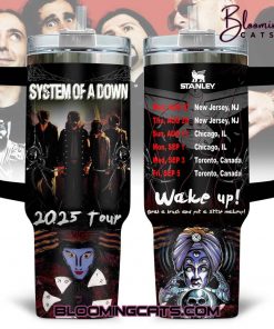 System of a Down “Wake Up! 2025 Tour” Special Tumbler 40oz with Handle