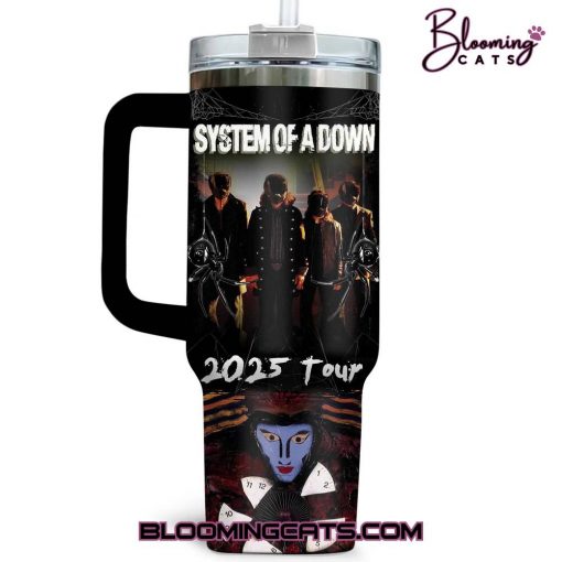 System of a Down “Wake Up! 2025 Tour” Special Tumbler 40oz with Handle
