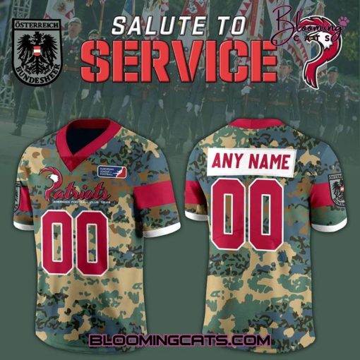 Telfs Patriots Salute to Service 2025 Limited Edition Football Jersey
