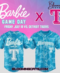 Texas Rangers x Barbie Limited Edition 2025 Jersey