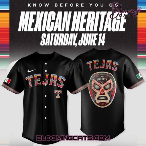 Texas Rangers x Tejas Pride Wear! Hispanic Heritage Month Jersey
