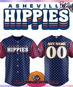 The Asheville Tourists Hippies Personalized Baseball Jersey