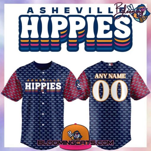 The Asheville Tourists Hippies Personalized Baseball Jersey