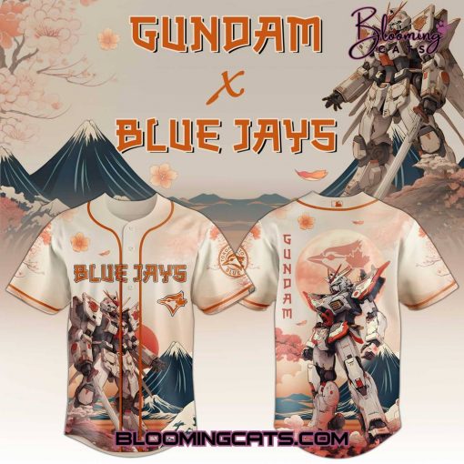 Toronto Blue Jays x Gundam Japan Edition 2025 Special Baseball Jersey