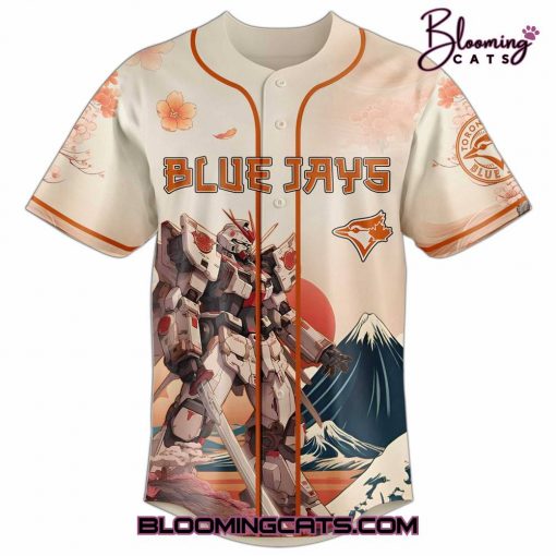 Toronto Blue Jays x Gundam Japan Edition 2025 Special Baseball Jersey