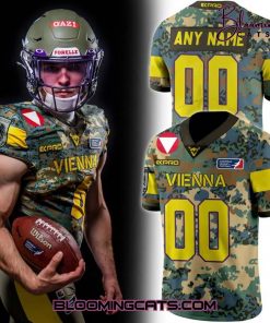 Vienna Vikings Salute to Service 2025 Personalized Football Jersey