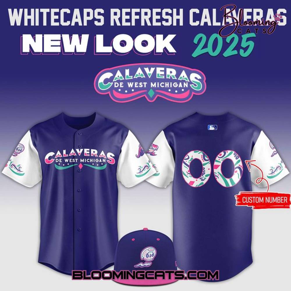 West Michigan Whitecaps Calaveras de West Michigan Replica Jersey West Michigan Whitecaps Calaveras de West Michigan Replica Jersey