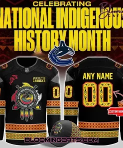 Vancouver Canucks National Indigenous History Month Hockey Jersey