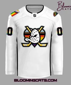 Anaheim Ducks Happy Pride Month 2025 Personalized Hockey Jersey