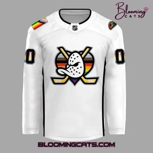 Anaheim Ducks Happy Pride Month 2025 Personalized Hockey Jersey
