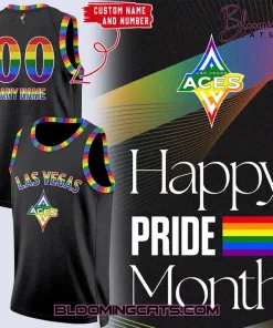Las Vegas Aces x Pride Night 2025 Custom Basketball Jersey