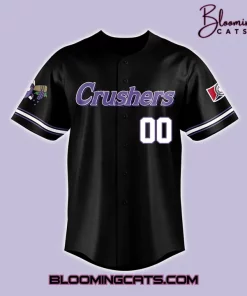 Lake Erie Crushers Special Black Personalized Baseball Jersey
