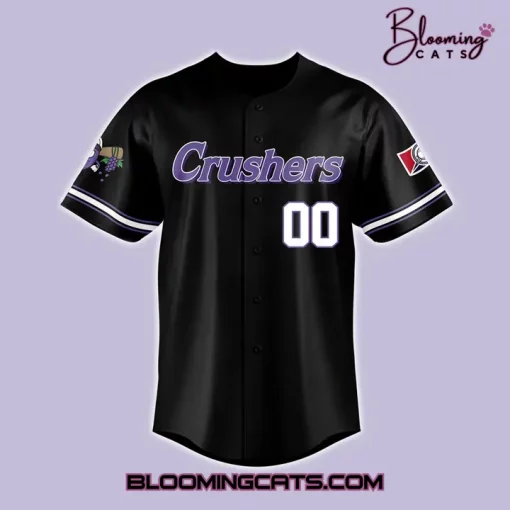 Lake Erie Crushers Special Black Personalized Baseball Jersey