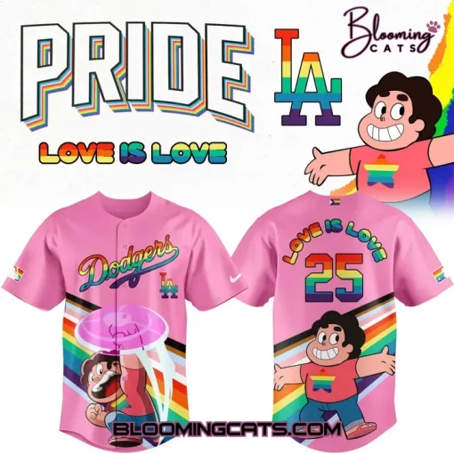 Los Angeles Dodgers x Steven Universe Pride “Love is Love” Special Baseball Jersey