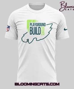 Philadelphia Eagles Playground Build Eagles Stroke 2025 Special White Tee
