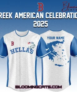 Boston Red Sox x Greek American Celebration 2025 Baseball Jersey