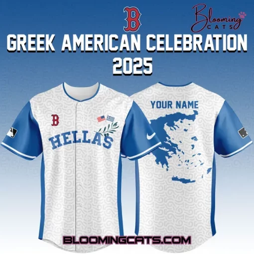 Boston Red Sox x Greek American Celebration 2025 Baseball Jersey