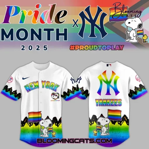 New York Yankees x Peanuts x Pride Month 2025 Jersey