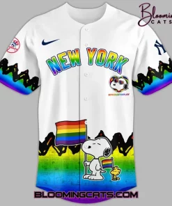 New York Yankees x Peanuts x Pride Month 2025 Jersey