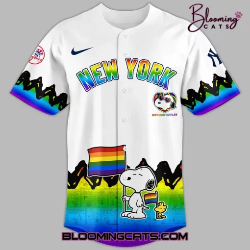 New York Yankees x Peanuts x Pride Month 2025 Jersey