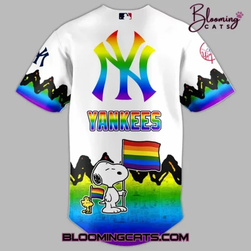 New York Yankees x Peanuts x Pride Month 2025 Jersey
